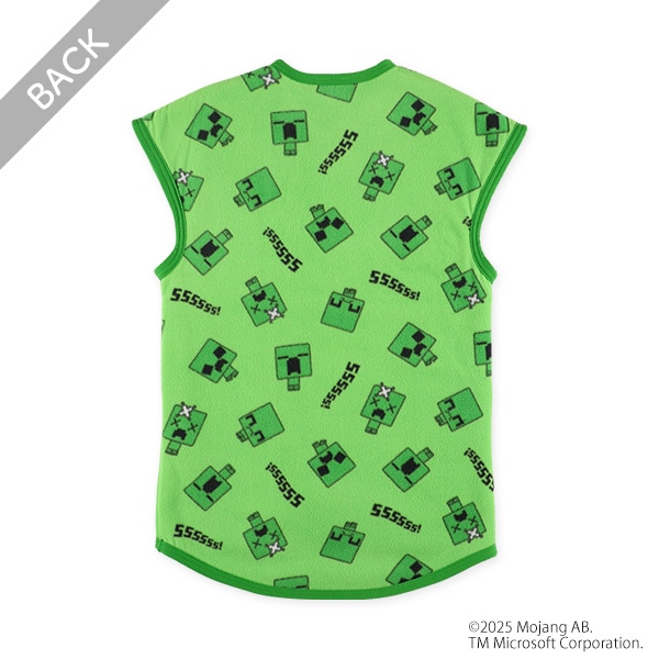 フリース裏ボアロングポンチョ（マインクラフト）