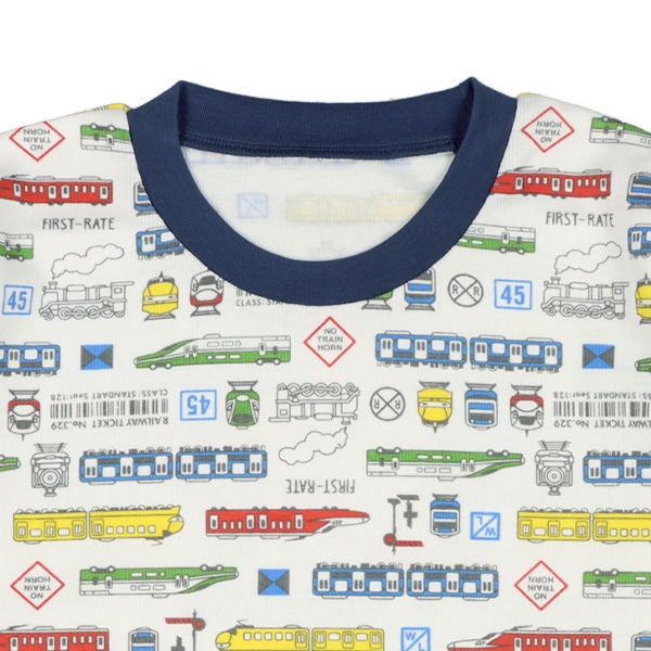 裏微起毛長袖パジャマ（電車）