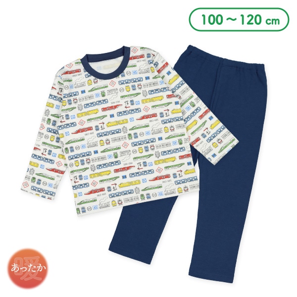 裏微起毛長袖パジャマ(電車)