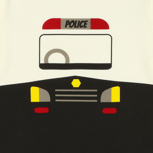 裏起毛長袖パジャマ（パトカー）