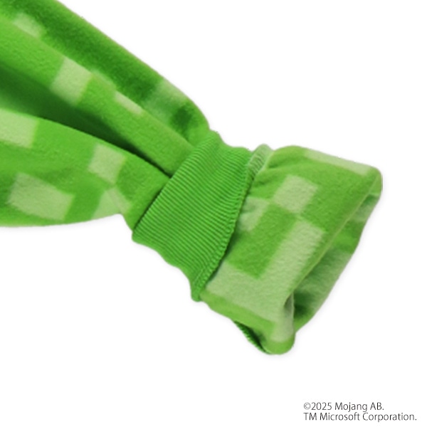 マイクロフリース着ぐるみラグラン長袖パジャマ（クリーパー）