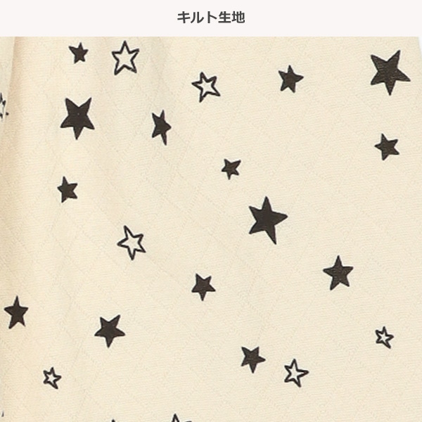 2枚組ソフトキルト腹巻付きスペアパンツ（無地・星）