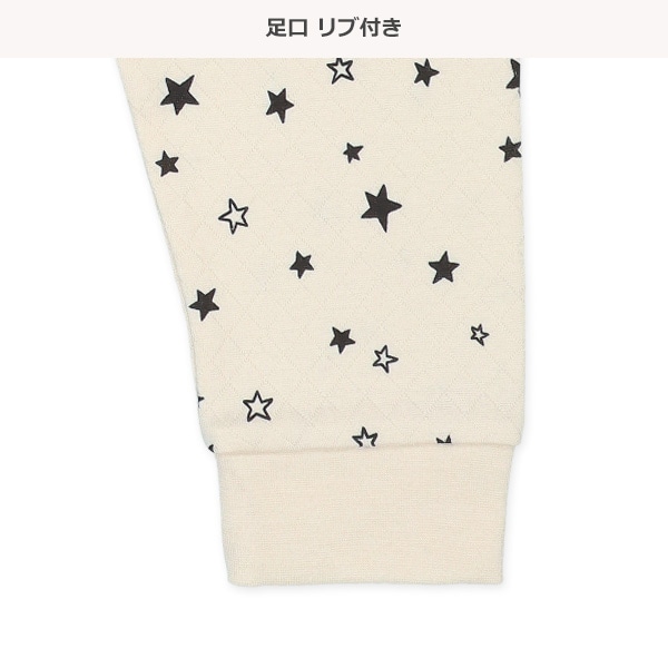 2枚組ソフトキルト腹巻付きスペアパンツ（星柄・無地）