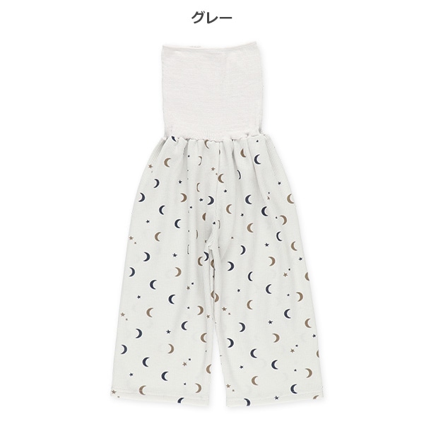 2枚組腹巻付きどっちもまえワッフルスペアパンツ（ボーダー・月）