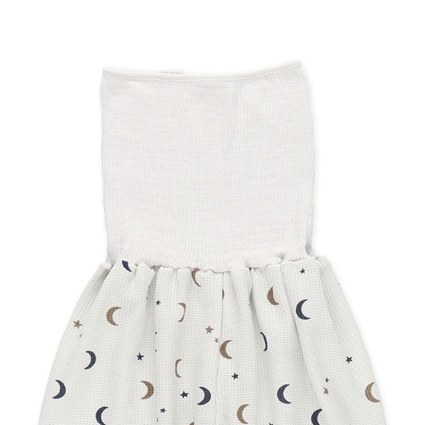 2枚組腹巻付きどっちもまえワッフルスペアパンツ（ボーダー・月）