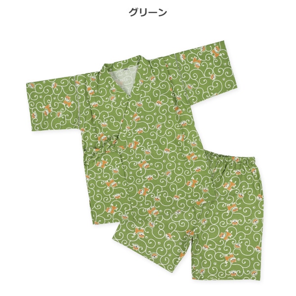 甚平（唐草・柴犬）