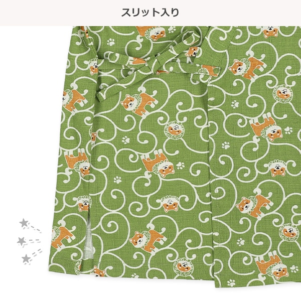 甚平（唐草・柴犬）