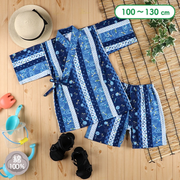 甚平（ストライプ・とんぼ）