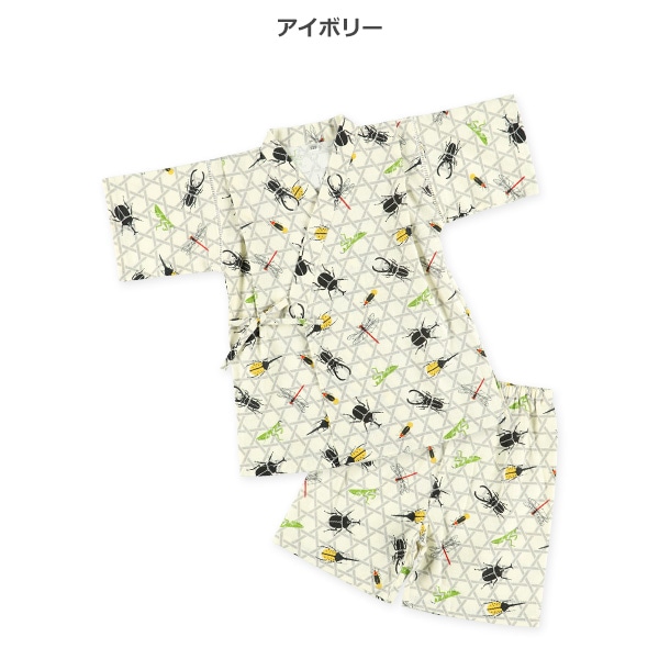 甚平（昆虫総柄）