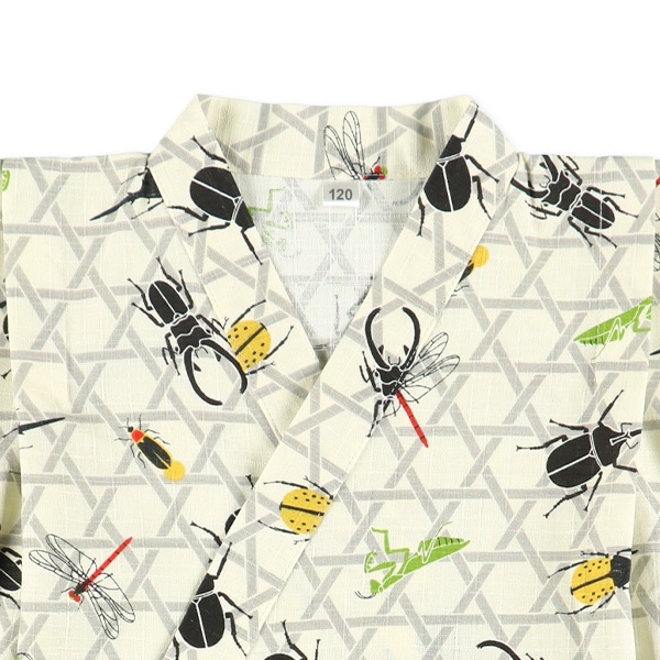 甚平（昆虫総柄）