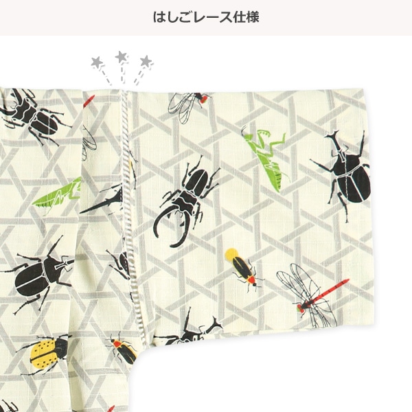 甚平（昆虫総柄）