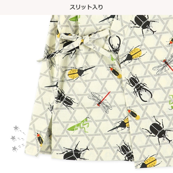 甚平（昆虫総柄）