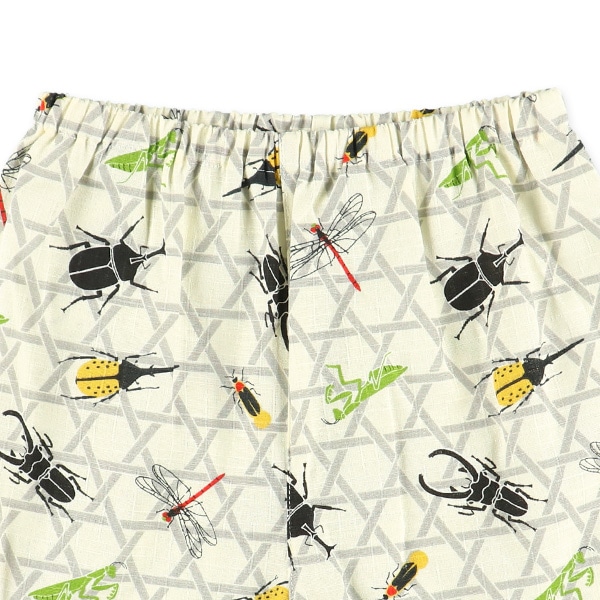 甚平（昆虫総柄）