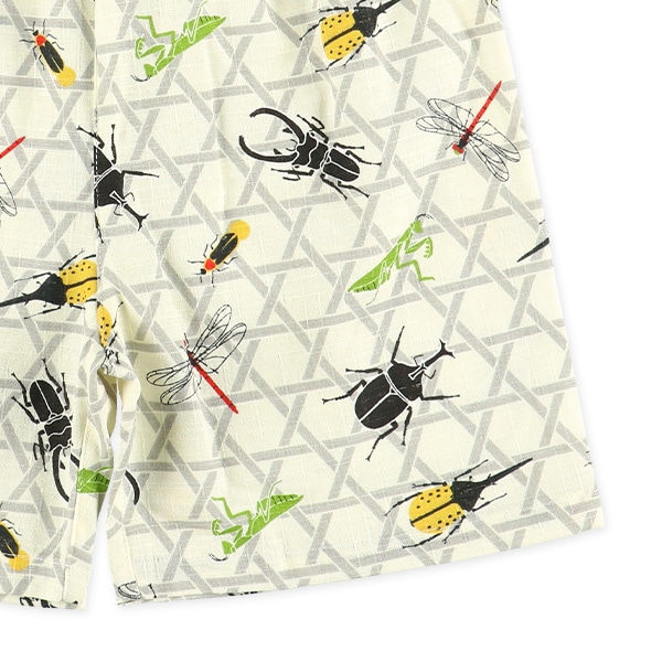 甚平（昆虫総柄）