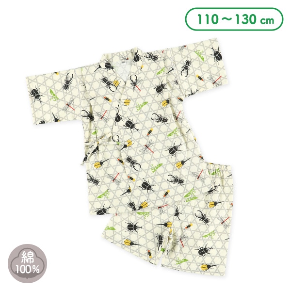 甚平（昆虫総柄）