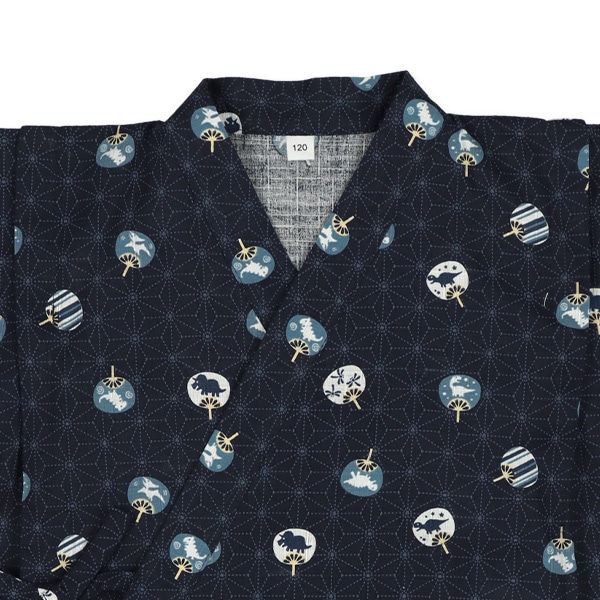 甚平（恐竜うちわ）