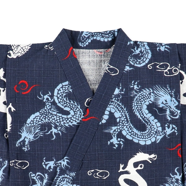 甚平（龍シルエット）