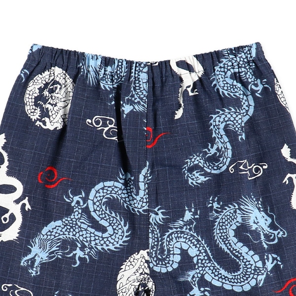 甚平（龍シルエット）