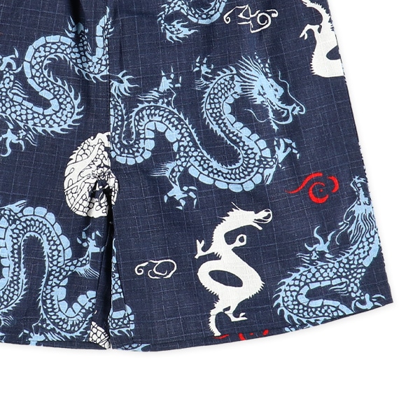 甚平（龍シルエット）