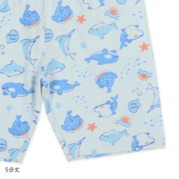 半袖パジャマ（海の生き物総柄）