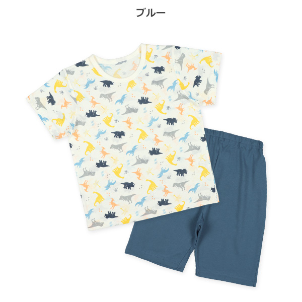 半袖パジャマ（カラフル恐竜）