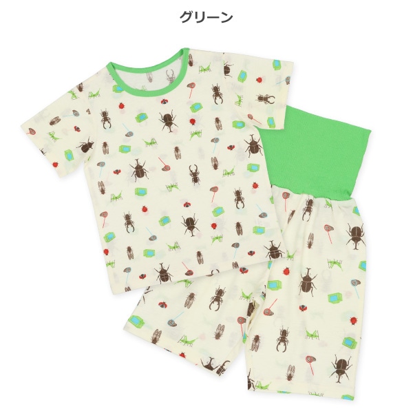 腹巻付き半袖パジャマ（昆虫）