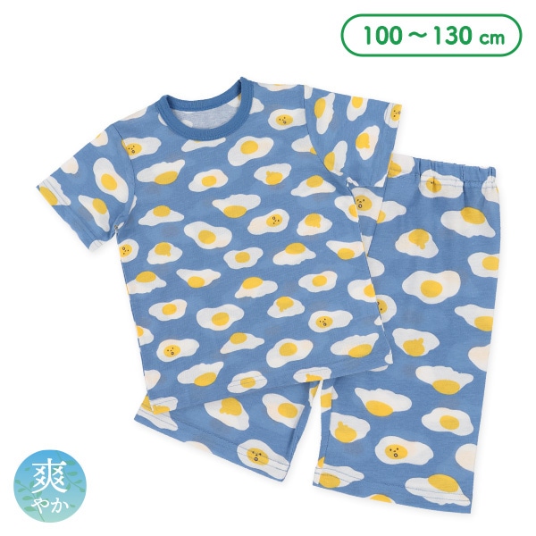 半袖パジャマ（目玉焼き総柄）