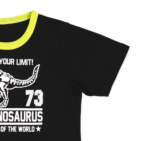 蓄光プリント半袖パジャマ（化石・恐竜）