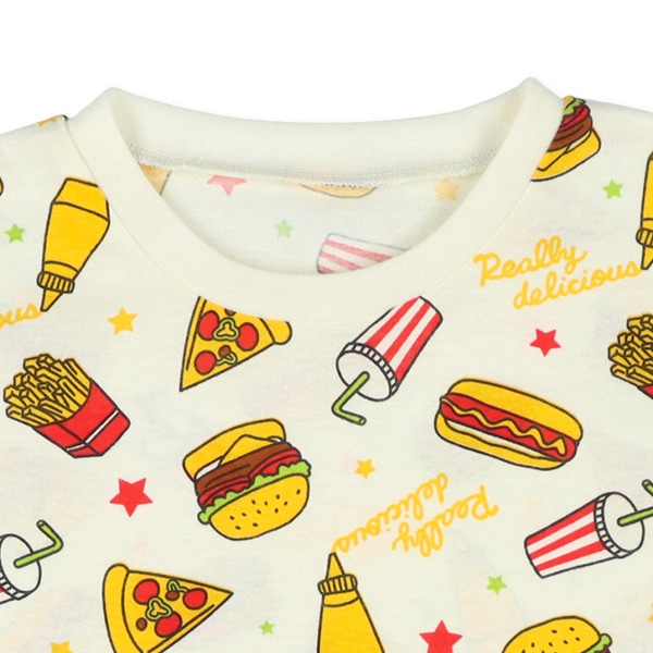 半袖パジャマ（ジャンクフード総柄）