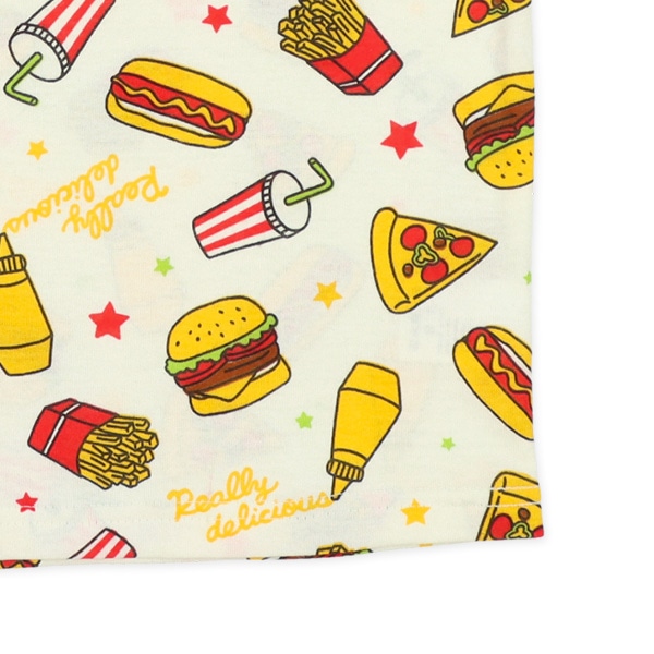半袖パジャマ（ジャンクフード総柄）