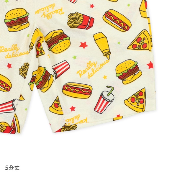 半袖パジャマ（ジャンクフード総柄）