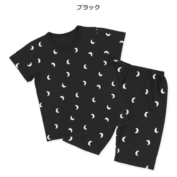 半袖パジャマ（三日月総柄）