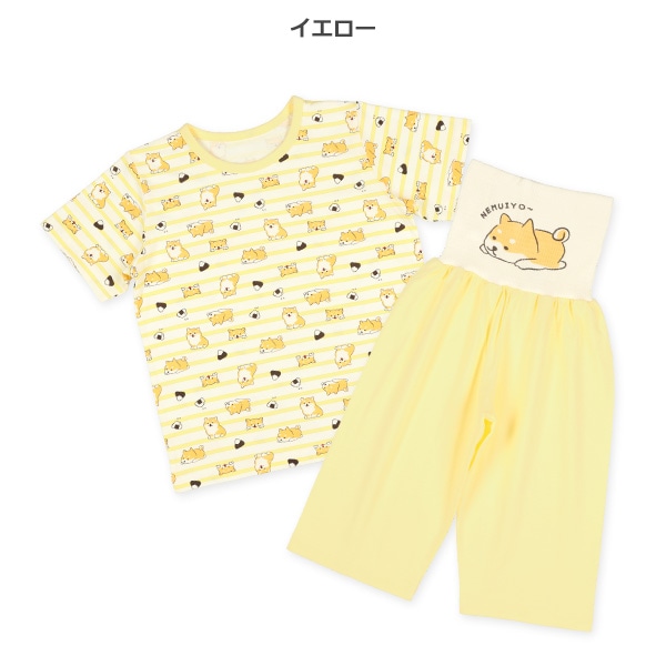 腹巻付き半袖パジャマ（柴犬）