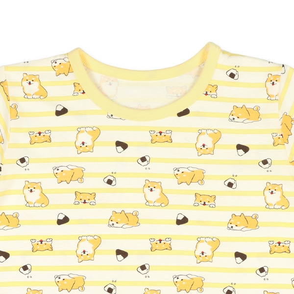 腹巻付き半袖パジャマ（柴犬）