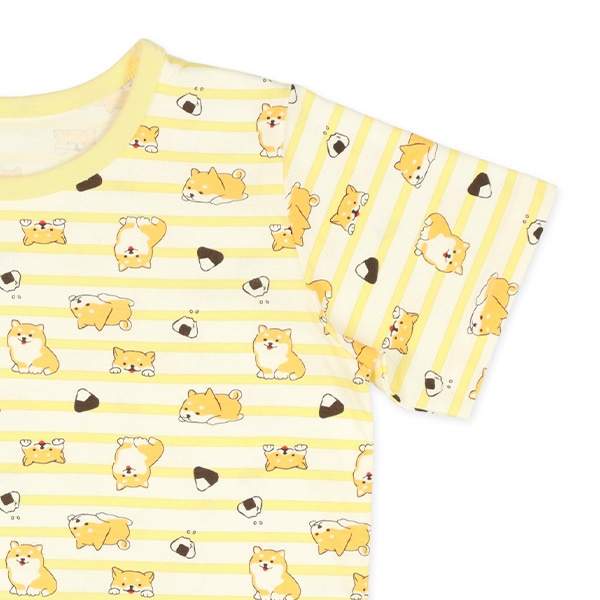 腹巻付き半袖パジャマ（柴犬）