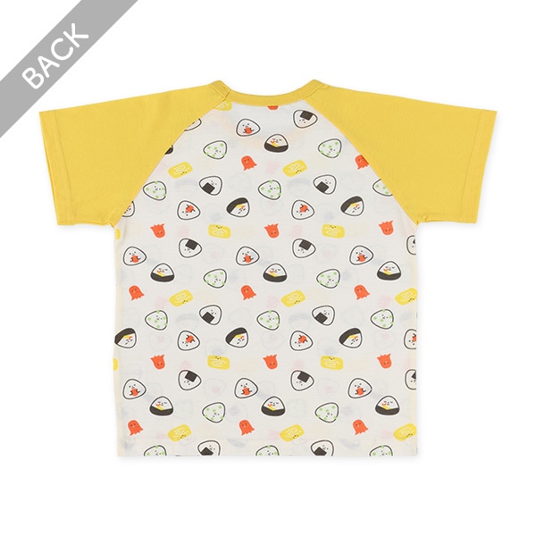 腹巻付きラグラン半袖パジャマ（おにぎり）