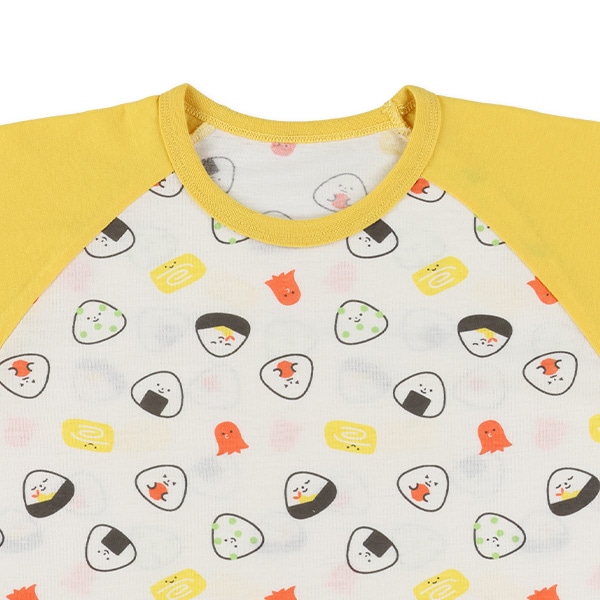 腹巻付きラグラン半袖パジャマ（おにぎり）