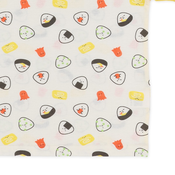 腹巻付きラグラン半袖パジャマ（おにぎり）