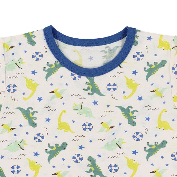 腹巻付き半袖パジャマ（恐竜・浮き輪）