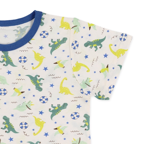 腹巻付き半袖パジャマ（恐竜・浮き輪）