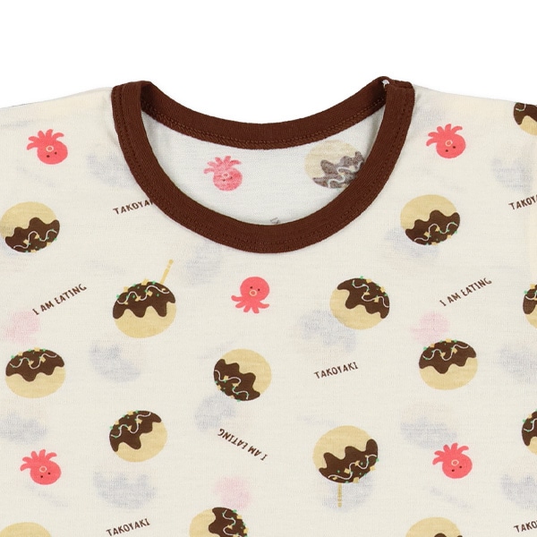 半袖パジャマ（たこ焼き総柄）