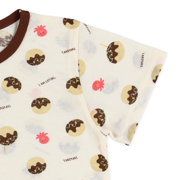 半袖パジャマ（たこ焼き総柄）