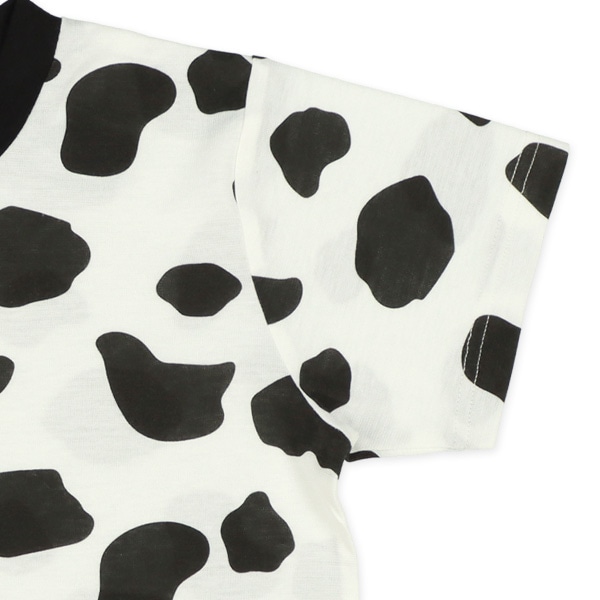 腹巻付き半袖パジャマ（うし柄）