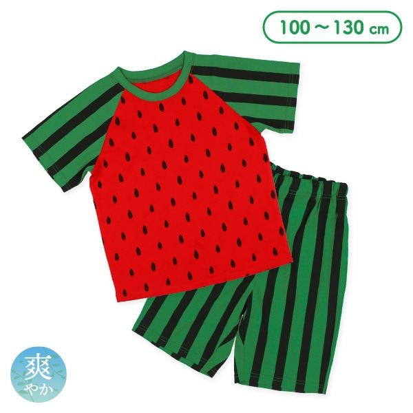 ラグラン半袖パジャマ（スイカ）