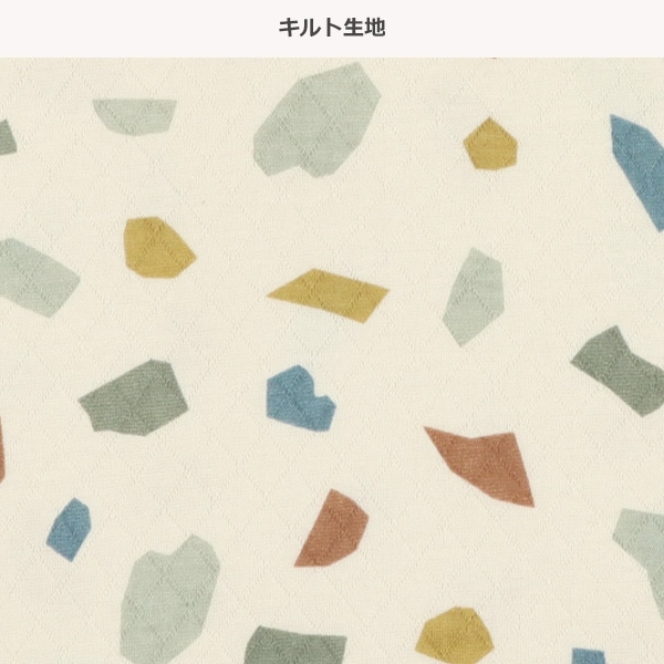 ソフトキルト長袖パジャマ（テラゾー総柄）