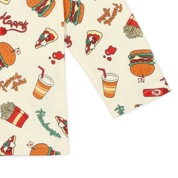 ソフトキルト長袖パジャマ（ジャンクフード）