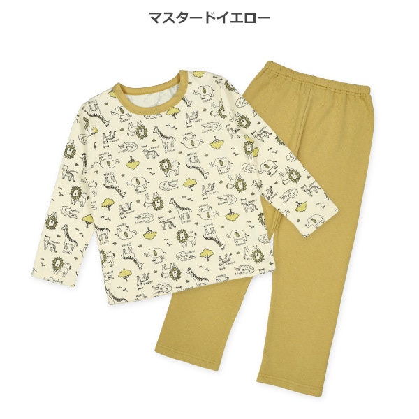 ソフトキルト長袖パジャマ（アニマル）