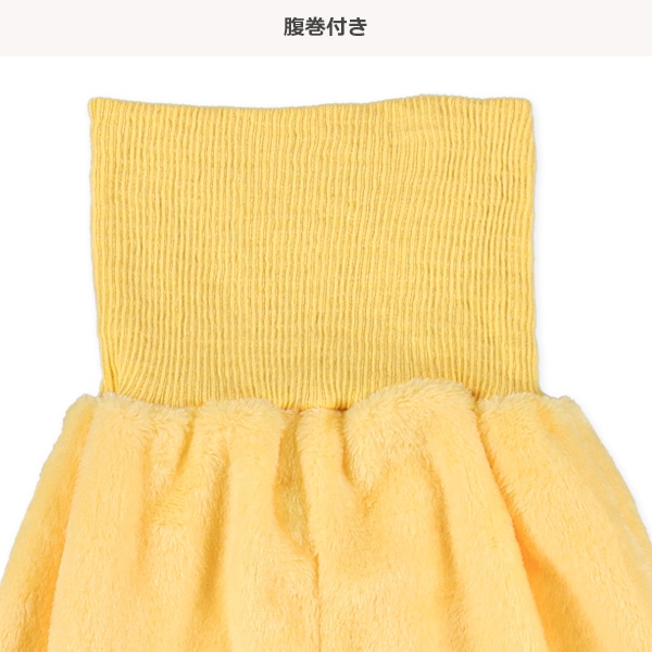 マイクロフリース腹巻付き長袖パジャマ（雪だるま）