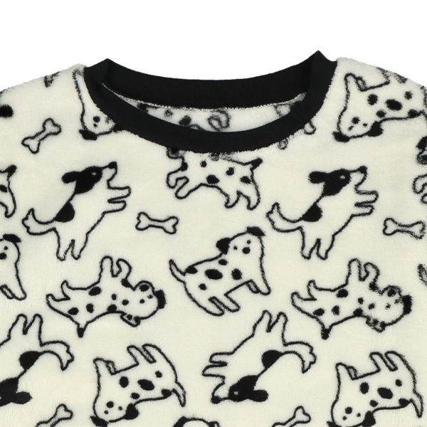 マイクロフリース長袖パジャマ（いぬイロイロ）