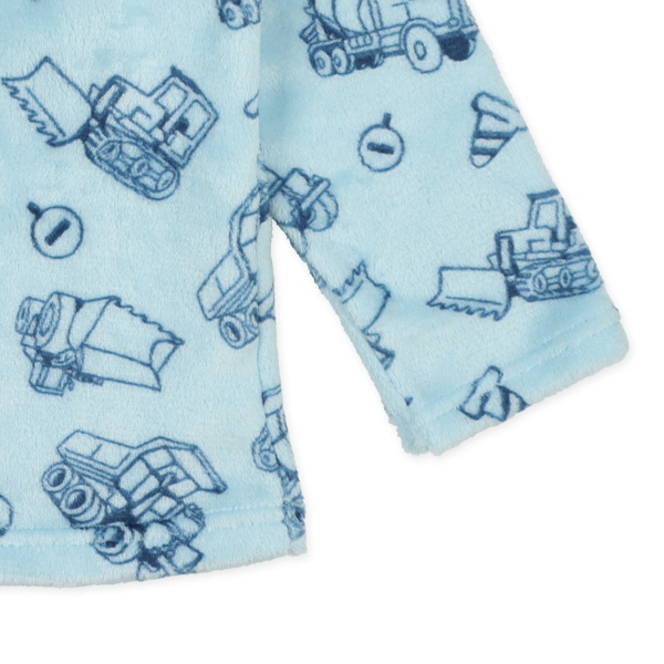 マイクロフリース腹巻付き長袖パジャマ（はたらくくるま）